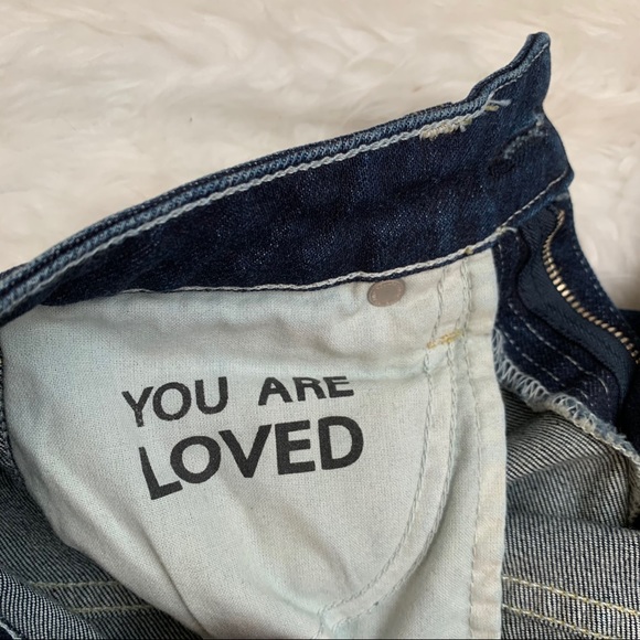 Revolve AMO kick boot jeans True Blue RELISTED - Picture 7 of 12